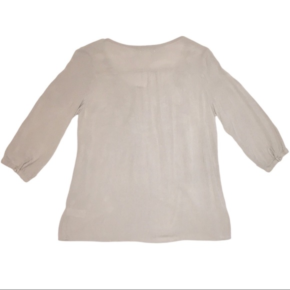 Aztec Beaded & Embroidered Peasant Boho Top Country Blue Gray Maurices Medium - Picture 8 of 15